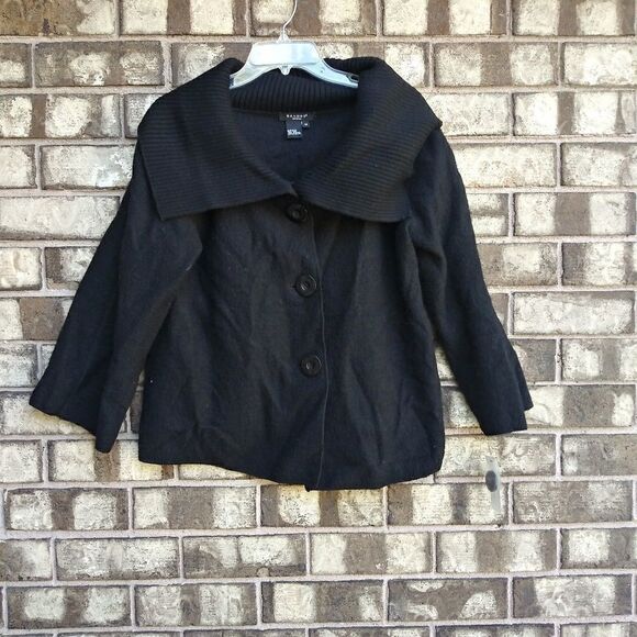 Sandro 100% wool black jacket size medium - Picture 2 of 5